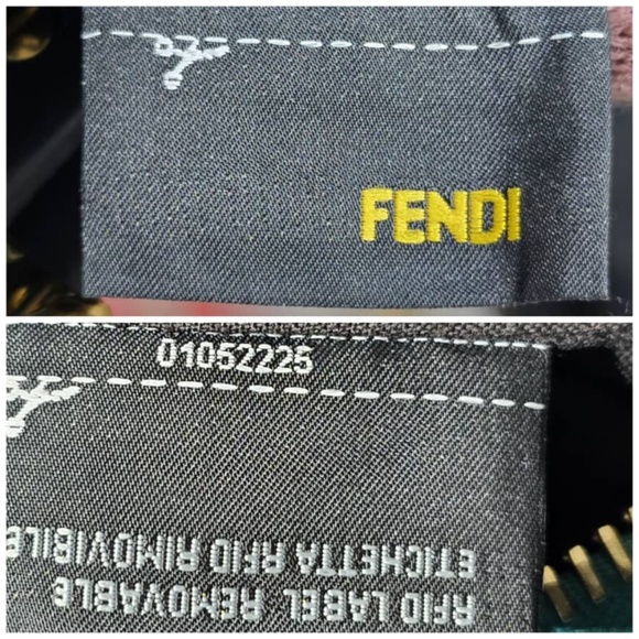 Authentic Fendi Peekaboo Normal Bag Deep Navy Blue - Picture 8 of 14